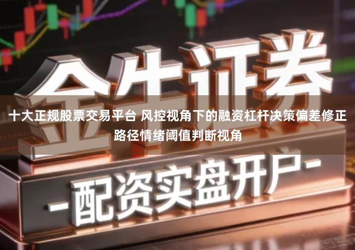 十大正规股票交易平台 风控视角下的融资杠杆决策偏差修正路径情绪阈值判断视角