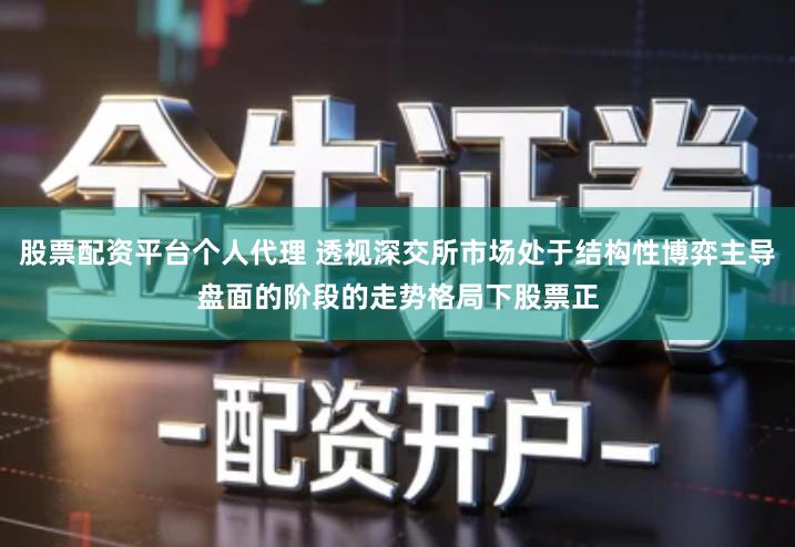 股票配资平台个人代理 透视深交所市场处于结构性博弈主导盘面的阶段的走势格局下股票正