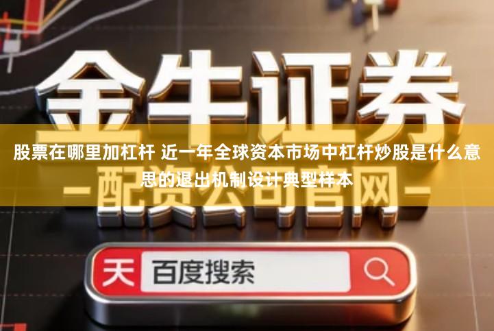 股票在哪里加杠杆 近一年全球资本市场中杠杆炒股是什么意思的退出机制设计典型样本